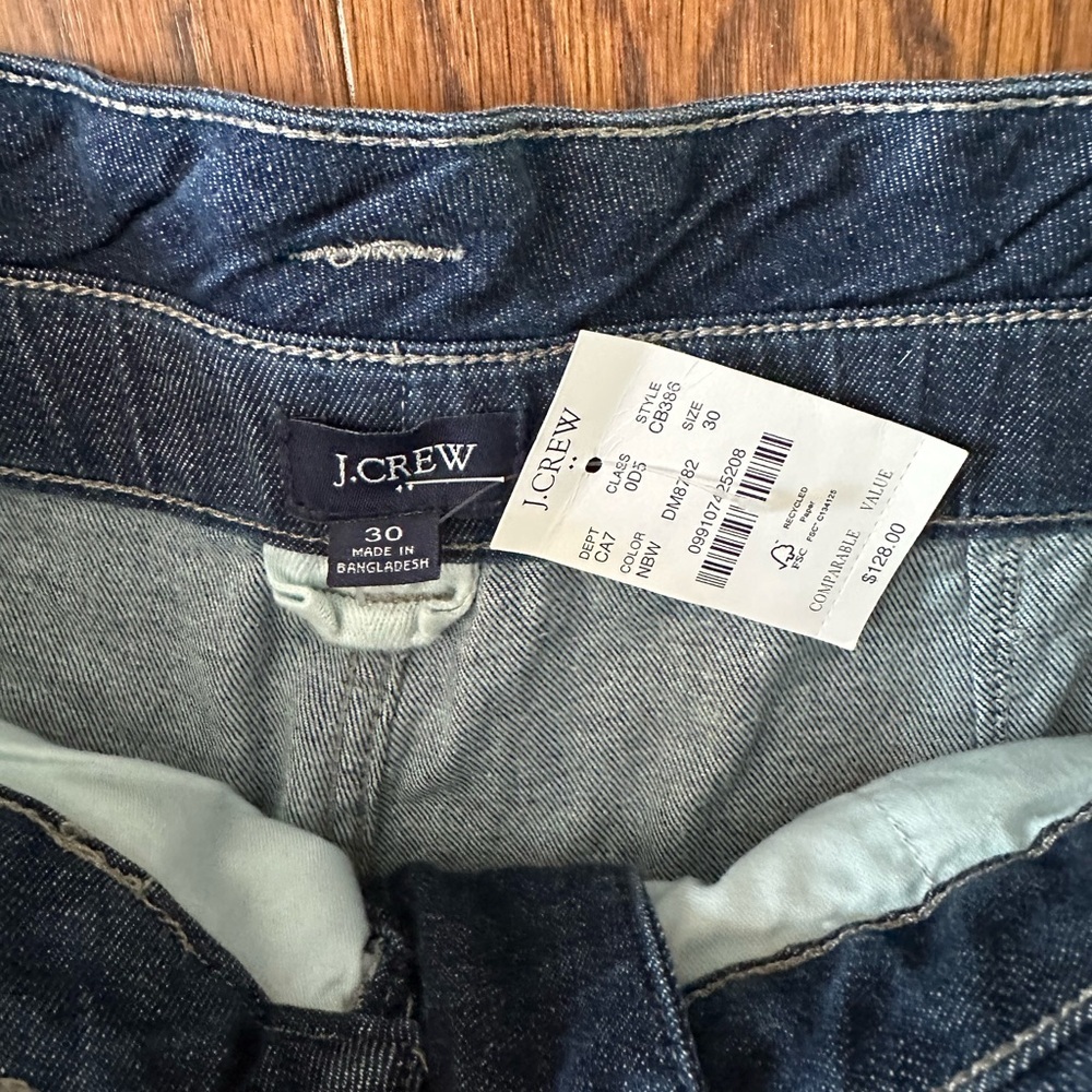J. Crew Blue Flare Wide Leg Jeans - Picture 3 of 4